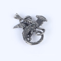 Модные ретро -летающие драконские украшения из нержавеющей стали титановые стальные подвесные ювелирные украшения